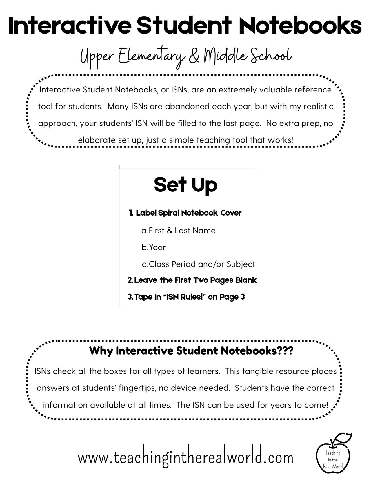 ISN Teacher Resource