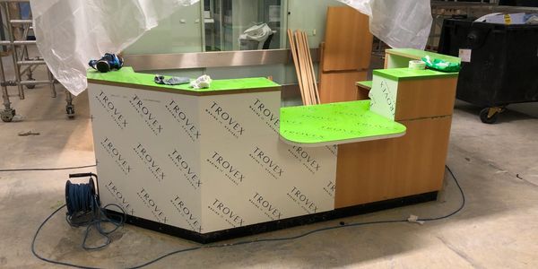 Cladding Old Reception Counter