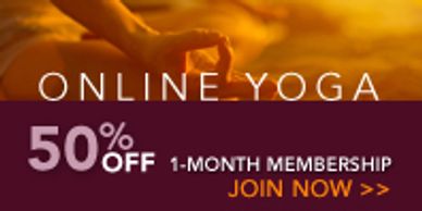 50% off online Yoga courses