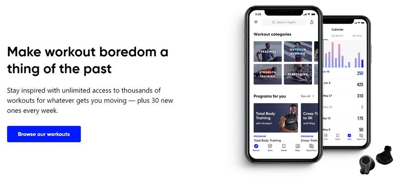 No more workout boredom. Get away from being stuck watching your screens! Audio Guided workouts