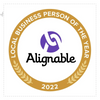 Alignable 2022 Business Person of the Year decal