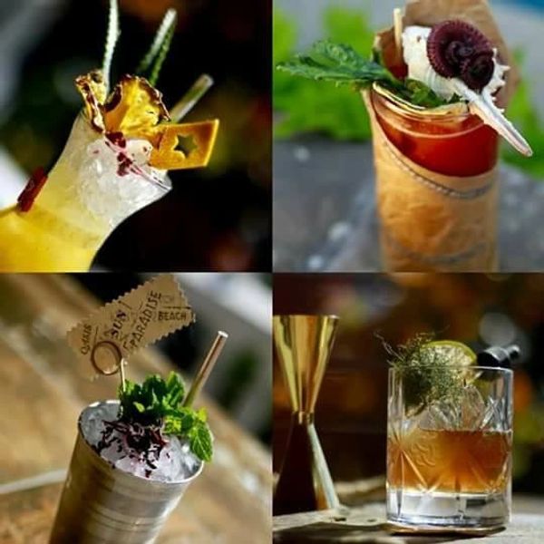 Cocteles de diferentes sabores hechos por Clark Jimenez 