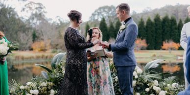 Wollembi - Julie Dominish with Richard + Anna