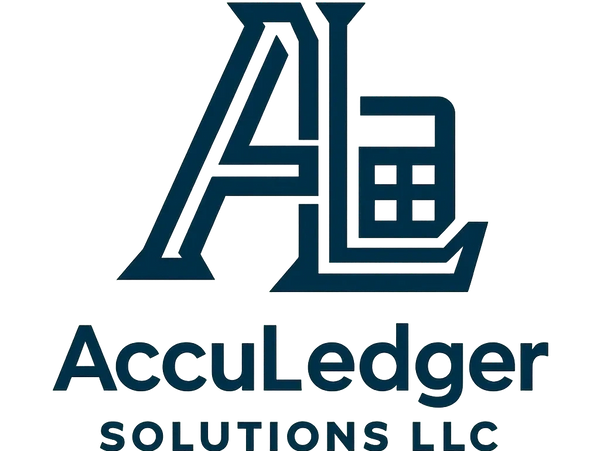 Logo of AccuLedger Solutions LLC with stylized 'AL' initials.