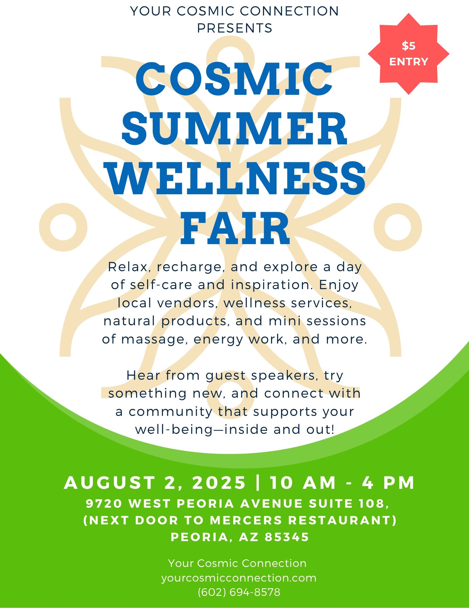 Showcase Your Offerings at Our Cosmic Summer Wellness Fair!