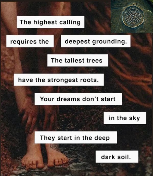 enlightenment in darkness, not in light 