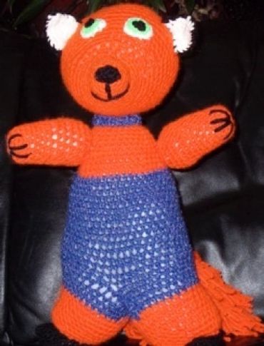 crochet critters; crochet fox; fox