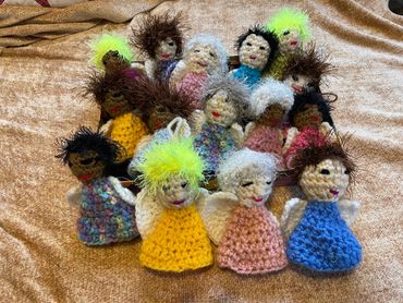  crochet critters; crochet ornaments; ornaments; crochet angel ornaments