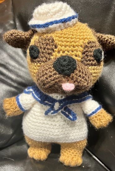 Crochet critter; Crochet Pug; Crochet dog