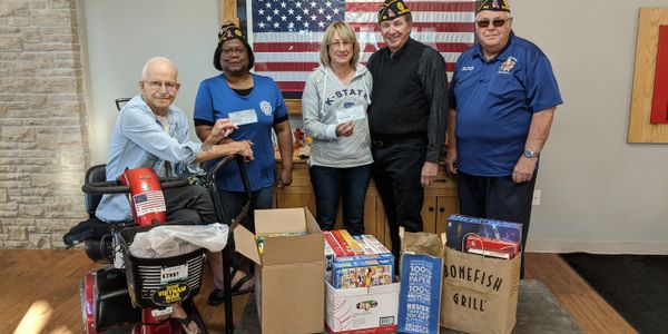 VA&R Committee members donate money, games and puzzles to the Missouri Veterans Home in Cameron.