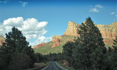 Sedona, AZ USA driving road