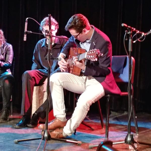 Alejandro plays guitar informally