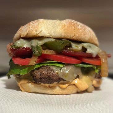 We make fresh to order, 100% ground beef, smash burgers with all the extras! 
