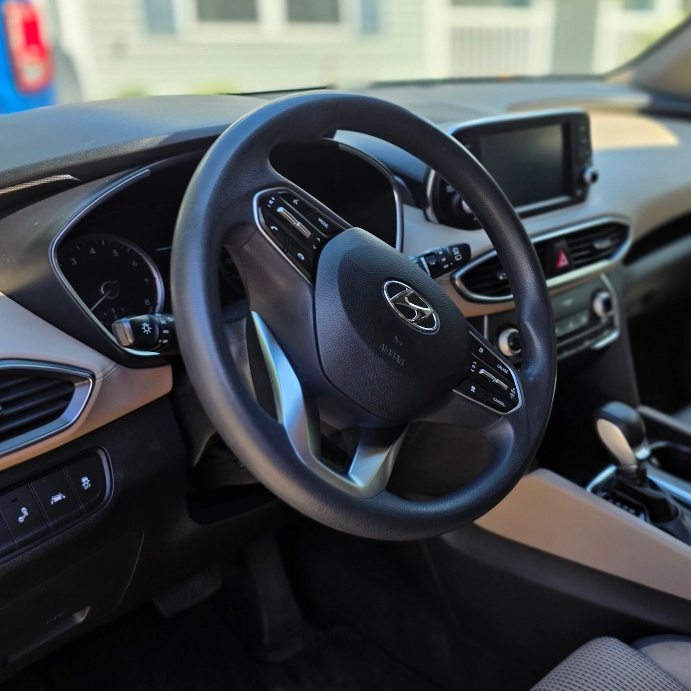Clean Hyundai front interior after mobile interior detailing service