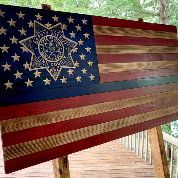 Linn County, Iowa, deputy sheriff flag.