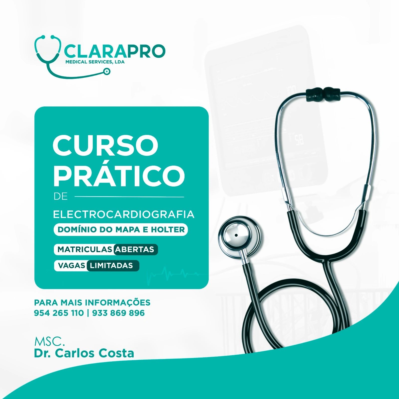 Curso de tecnicas de eletrocardiografia, MAPA e Holter