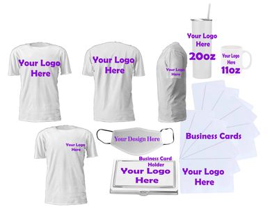 Custom business shirts, mask ,tumbler, business cards 
