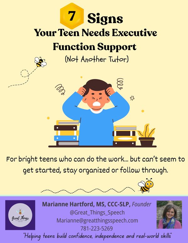 7 signs your teen needs executive function support, not another tutor.