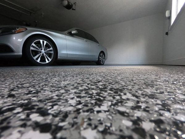 Full Flake Epoxy Garage