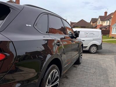 A Bentley car that’s just had a paint decontamination 