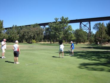 Golfers at Lake Redding Golf Course