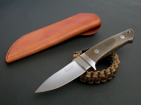 Semi-Skinner in OD green canvas Micarta