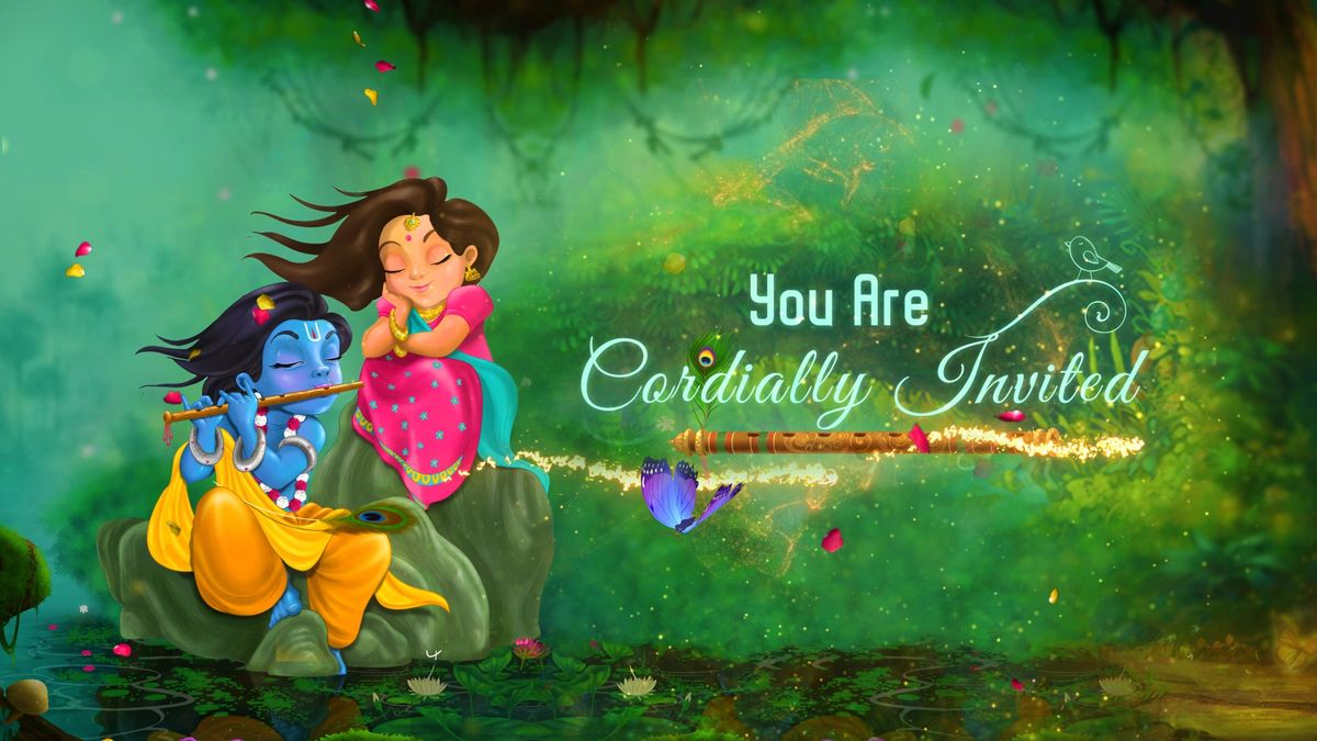 Radha krishna Theme Wedding Invitation Video | Inspire studio | Template ID IS40 Radha krishna Theme Wedding Invitation Video | Inspire studio | Template ID IS40