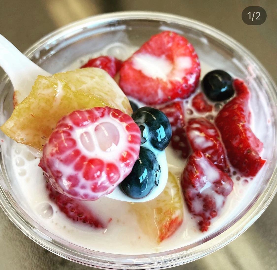 Fresh Berries in Sweet Cream BerriesnCream