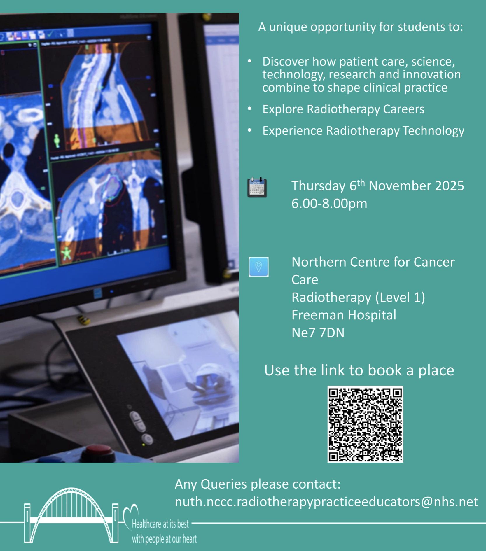 Radiotherapy careers evening at NCCC, Newcastle