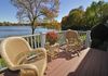 Our back deck and view of the lake at our Wayzata MN house.