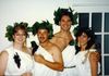 Toga Party in Austin TX with my sister Coreen and her husband Bill 1990s