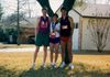 Tom Kocis, Sandy Jacobs and Tom DeBruyckere after winning the 3M 1/2 Marathon coed relay.