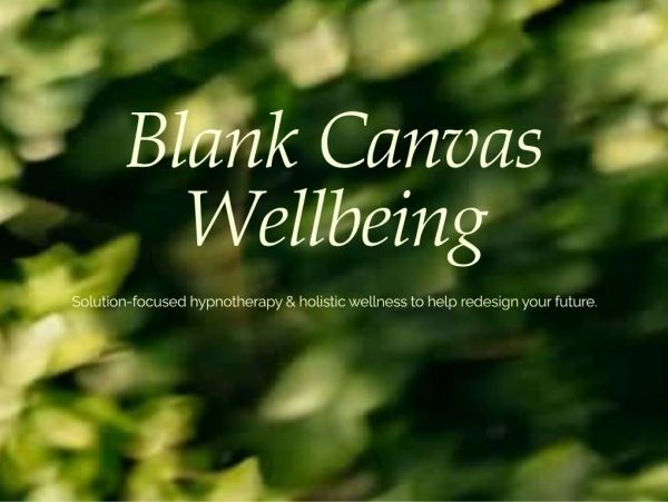 Blank Canvas Wellbeing service announcement.