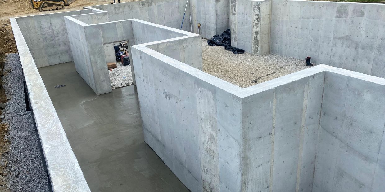 Concrete basement in Scott, Anderson, Campbell, Morgan, Fentress, Roane and Knox County.
