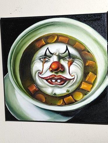 A bowl of clown soup