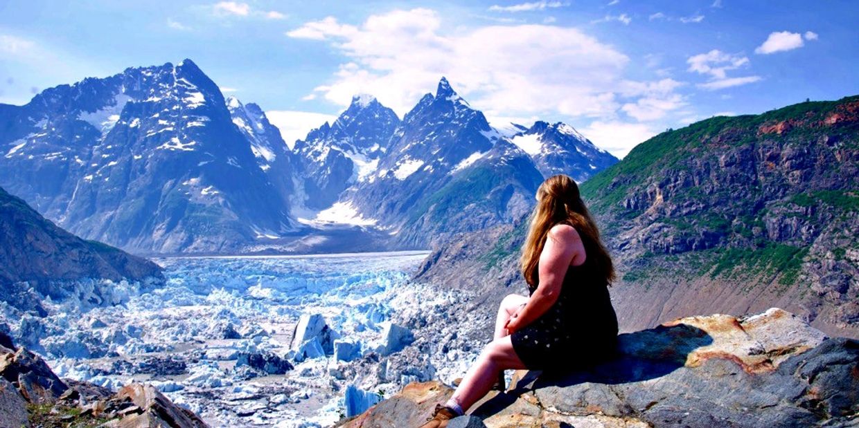 Llewellyn Glacier and Lake No Lake, Atlin region