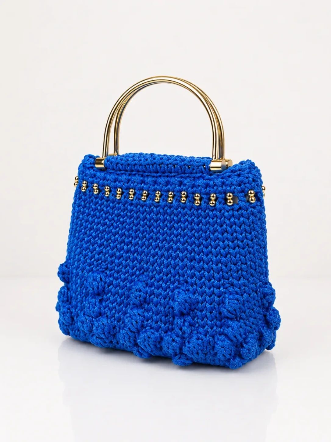 handbag called reino azul. handmade, crochet. 