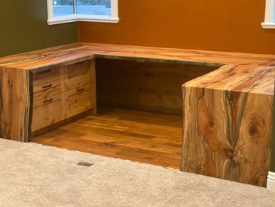 wood desk