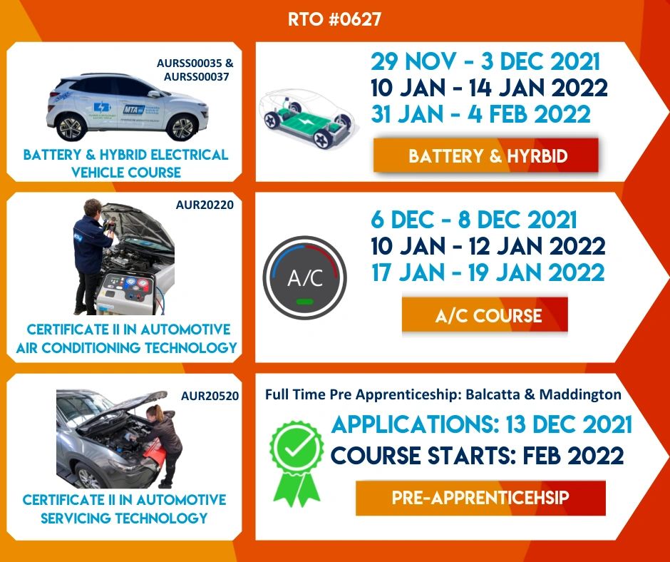 Automotive Institute of Technology Summer Course Schedule 2021-2022