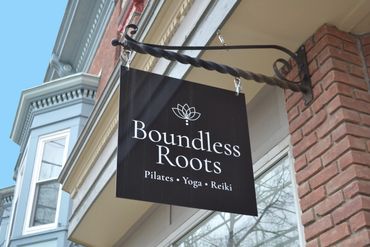 a sidewalk sign