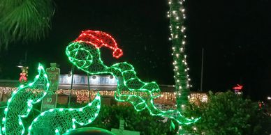 Named "The bight before Christmas"  workers spend a month decorating the historic seaport with uniqu