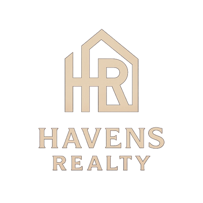 Elegant logo for Havens Realty featuring stylized house and initials.