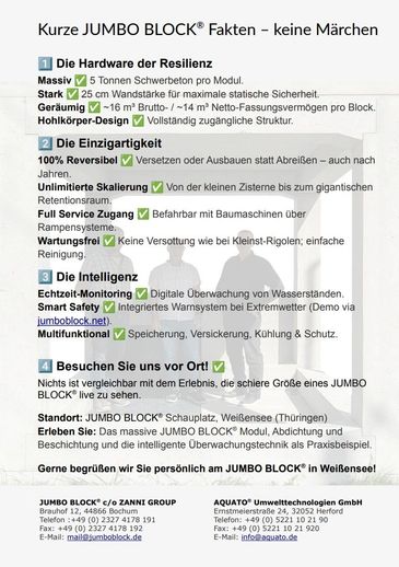 JUMBO BLOCK auf einen Blick