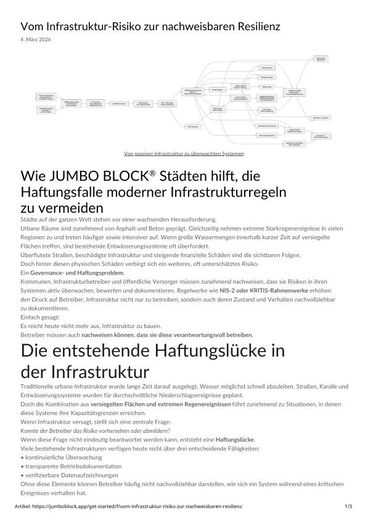 Vom Infrastruktur-Risiko zur nachweisbaren Resilienz