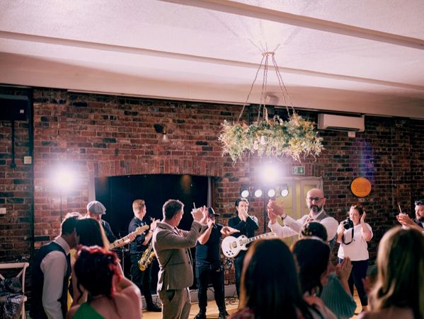 Our clients enjoying our music at their wedding.