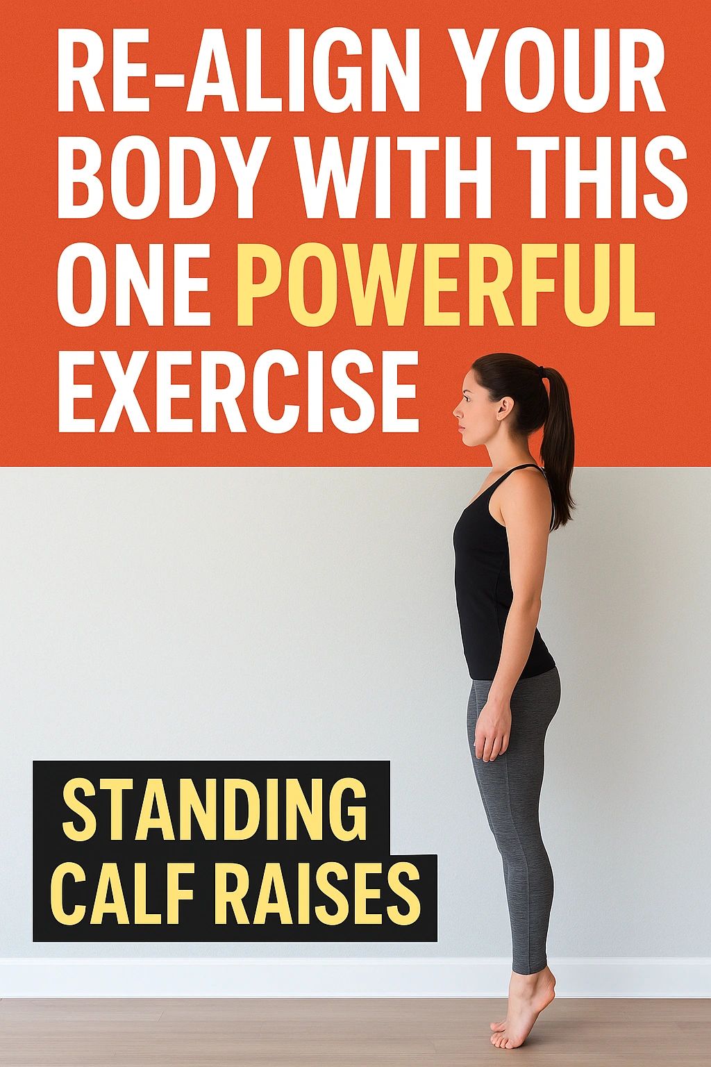Re-Align Your Body One Powerful Exercise: Standing Calf Raises