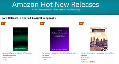 An Iceland Symphony by Simo Sakari Aaltonen at #1 on Amazon list for Hot New Releases