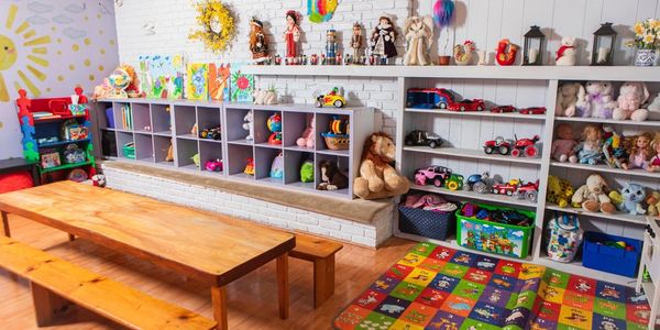 Play area in daycare