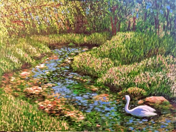 Swan in Chambursburg, WV -
Gift to a friend
From an iphone photo I took