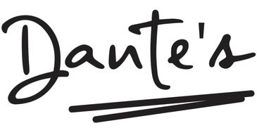 Logo with the word 'Dante's' underlined.